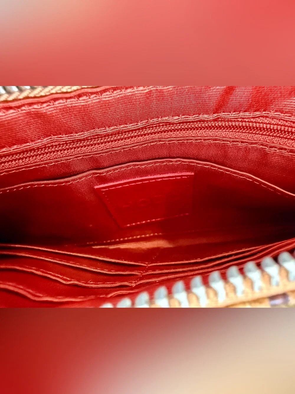 Hobo International Snake Embossed Leather Wristlet Clutch Wallet